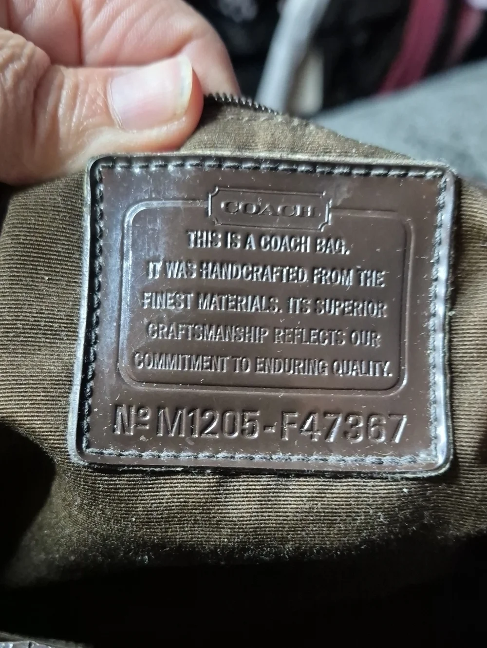 REHAB COACH Brown Signature Canvas Tote